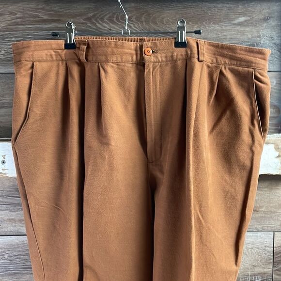 August Max Woman Petite Stirrup Pants, Size 24, Petite Length , Brown - Picture 2 of 5